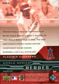 2005 Upper Deck - World Series Heroes #WS-3 Vladimir Guerrero Back