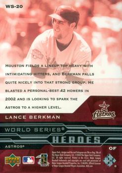 2005 Upper Deck - World Series Heroes #WS-20 Lance Berkman Back