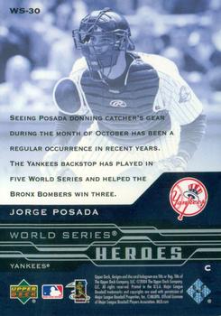 2005 Upper Deck - World Series Heroes #WS-30 Jorge Posada Back