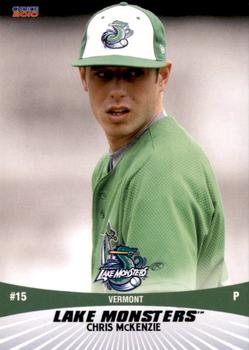2010 Choice Vermont Lake Monsters #21 Chris McKenzie Front