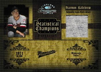2005 Donruss Timeless Treasures - Statistical Champions Materials Year #SC-3 Harmon Killebrew Front