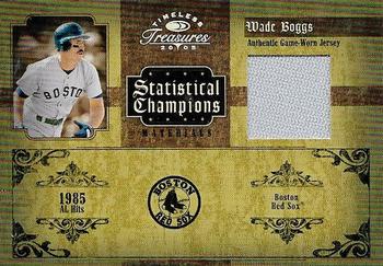 2005 Donruss Timeless Treasures - Statistical Champions Materials Year #SC-26 Wade Boggs Front