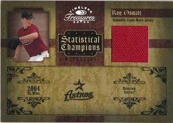 2005 Donruss Timeless Treasures - Statistical Champions Materials Year #SC-44 Roy Oswalt Front