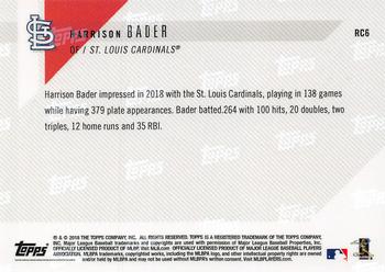 2018 Topps Now - Rookie Cup #RC6 Harrison Bader Back
