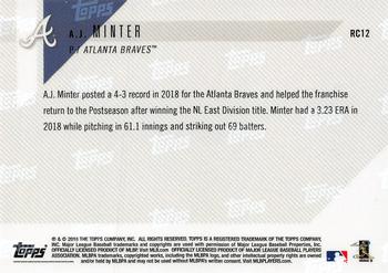 2018 Topps Now - Rookie Cup #RC12 A.J. Minter Back