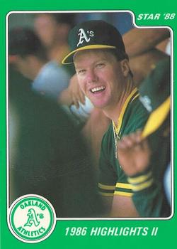 1988 Star Mark McGwire (Green) - Glossy #10 Mark McGwire Front