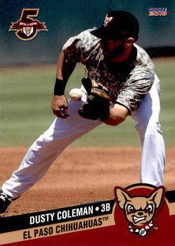 2018 Choice El Paso Chihuahuas #05 Dusty Coleman Front