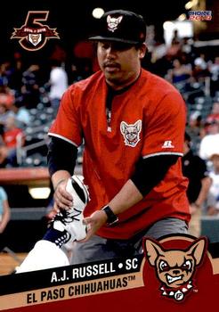 2018 Choice El Paso Chihuahuas #43 A.J. Russell Front