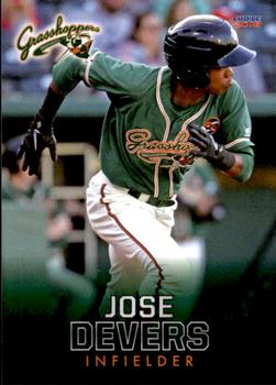 2018 Choice Greensboro Grasshoppers #10 Jose Devers Front