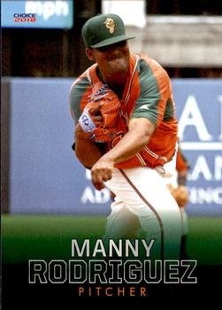 2018 Choice Greensboro Grasshoppers #25 Manny Rodriguez Front