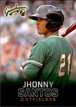 2018 Choice Greensboro Grasshoppers #26 Jhonny Santos Front