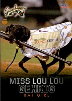 2018 Choice Greensboro Grasshoppers #34 Miss Lou Lou Gehrig Front