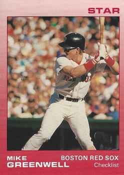 1989 Star Mike Greenwell Red - Glossy #1 Mike Greenwell Front