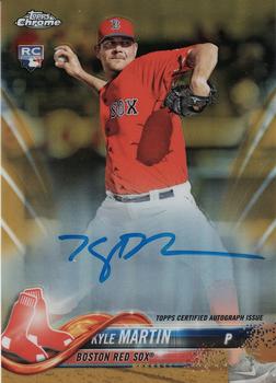 2018 Topps Chrome Update - Rookie Autographs Gold Refractor #RA-KM Kyle Martin Front