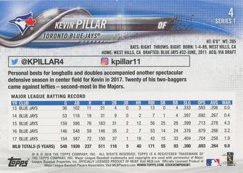 2018 Topps - Limited #4 Kevin Pillar Back