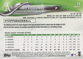 2018 Topps - Limited #16 Daniel Coulombe Back
