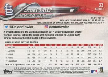 2018 Topps - Limited #33 Dexter Fowler Back
