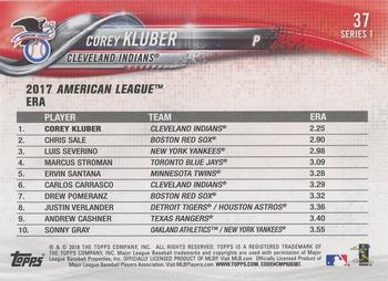 2018 Topps - Limited #37 Corey Kluber Back