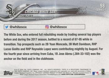 2018 Topps - Limited #98 Chicago White Sox Back