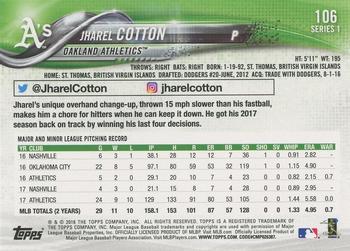 2018 Topps - Limited #106 Jharel Cotton Back