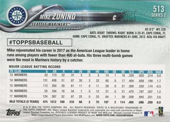 2018 Topps - Limited #513 Mike Zunino Back