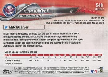 2018 Topps - Limited #540 Mitch Garver Back