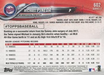 2018 Topps - Limited #602 Michael Pineda Back