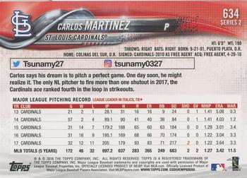 2018 Topps - Limited #634 Carlos Martinez Back
