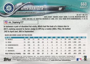 2018 Topps - Limited #660 Mitch Haniger Back