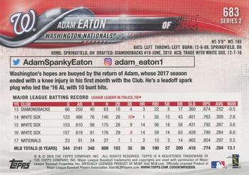 2018 Topps - Limited #683 Adam Eaton Back