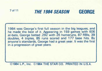 1988 Star George Bell #7 George Bell Back