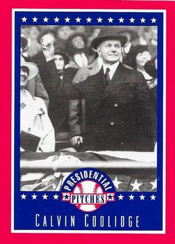 1992 Tuff Stuff Presidential Pitches #2 Calvin Coolidge Front