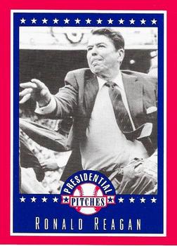 1992 Tuff Stuff Presidential Pitches #8 Ronald Reagan Front