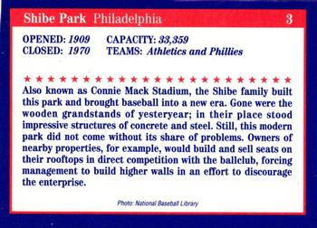 1992 Tuff Stuff Classic Baseball Stadiums #3 Shibe Park Back