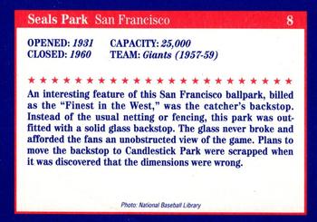 1992 Tuff Stuff Classic Baseball Stadiums #8 Seals Park Back