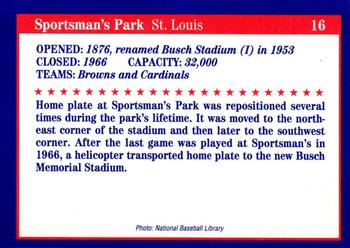 1992 Tuff Stuff Classic Baseball Stadiums #16 Sportsman's Park Back