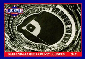 1992 Tuff Stuff Classic Baseball Stadiums #35 Oakland-Alameda County Coliseum Front