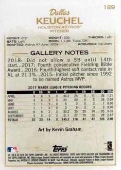 2018 Topps Gallery #189 Dallas Keuchel Back