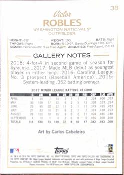 2018 Topps Gallery - Artist Proof #38 Victor Robles Back