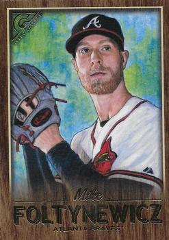2018 Topps Gallery - Wood #24 Mike Foltynewicz Front
