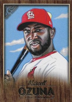 2018 Topps Gallery - Wood #30 Marcell Ozuna Front