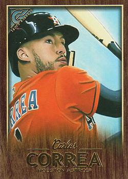 2018 Topps Gallery - Wood #39 Carlos Correa Front
