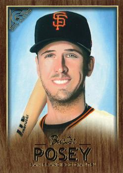2018 Topps Gallery - Wood #62 Buster Posey Front