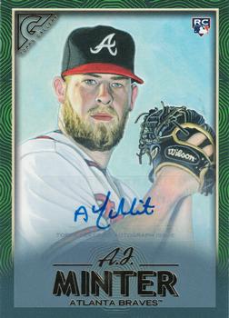 2018 Topps Gallery - Autographs Green #6 A.J. Minter Front