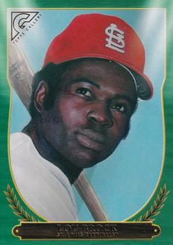 2018 Topps Gallery - Hall of Fame Gallery Green #HOF-9 Lou Brock Front