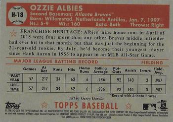 2018 Topps Gallery - Heritage #H-18 Ozzie Albies Back