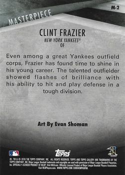2018 Topps Gallery - Masterpiece #M-2 Clint Frazier Back