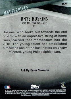 2018 Topps Gallery - Masterpiece #M-9 Rhys Hoskins Back
