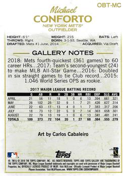 2018 Topps Gallery - Oversized Base Toppers #OBT-MC Michael Conforto Back