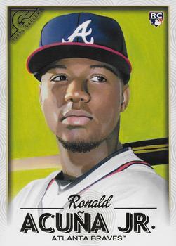 2018 Topps Gallery - Oversized Base Toppers #OBT-RA Ronald Acuña Jr. Front
